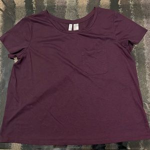 Dark purple/plum shirt sleeve shirt